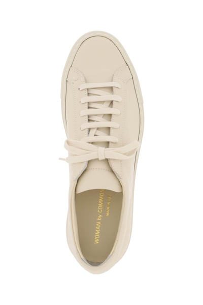 Shop Common Projects Original Achilles Leather Sneakers In Beige