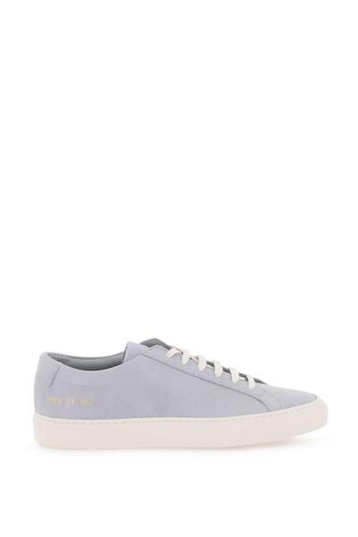 Shop Common Projects Original Achilles Leather Sneakers In Light Blue