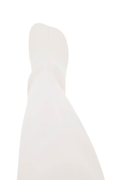 Shop Mm6 Maison Margiela Anatomic Thigh High Boots In White
