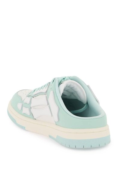 Shop Amiri Skeltop Mule Sneakers In White,green