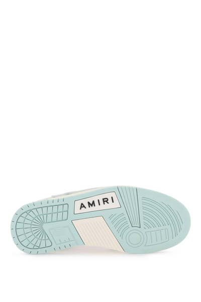 Shop Amiri Skeltop Mule Sneakers In White,green