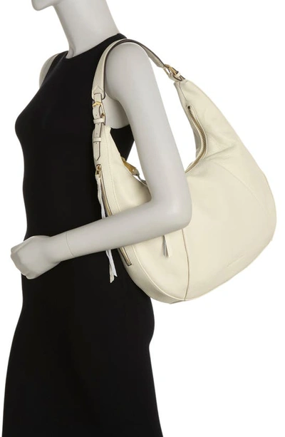 Shop Aimee Kestenberg Corfu Pleated Hobo Bag In Vanilla Ice
