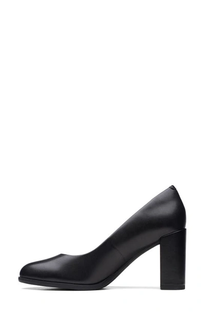 Shop Clarks (r) Freva85 Court Pump In Black Leather