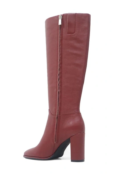 Shop Kenneth Cole New York Lowell Knee High Boot In Rio Red Leather