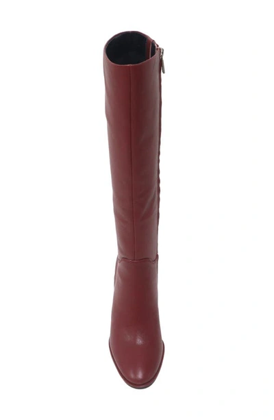 Kenneth Cole New York Lowell Knee High Boot In Rio Red Leather
