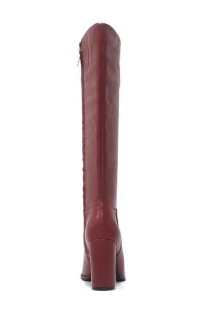 Shop Kenneth Cole New York Lowell Knee High Boot In Rio Red Leather