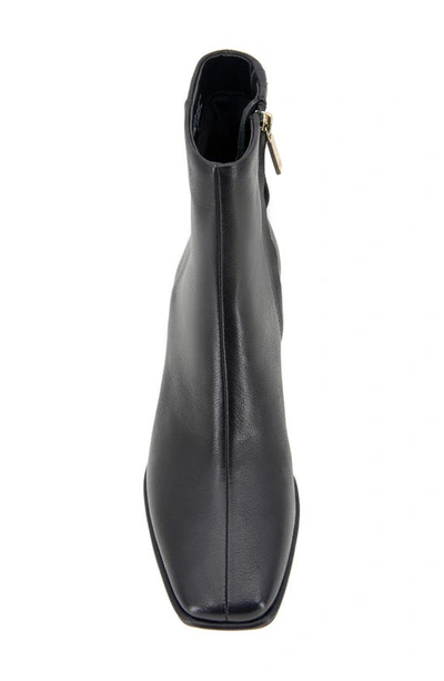 Shop Kenneth Cole New York Edie Block Heel Bootie In Black Leather
