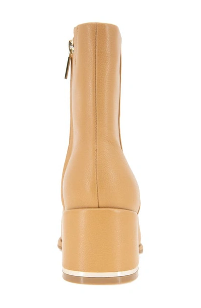 Shop Kenneth Cole New York Edie Block Heel Bootie In Doe Leather