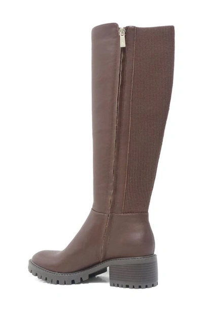 Shop Kenneth Cole New York Riva Knee High Boot In Chocolate Leather