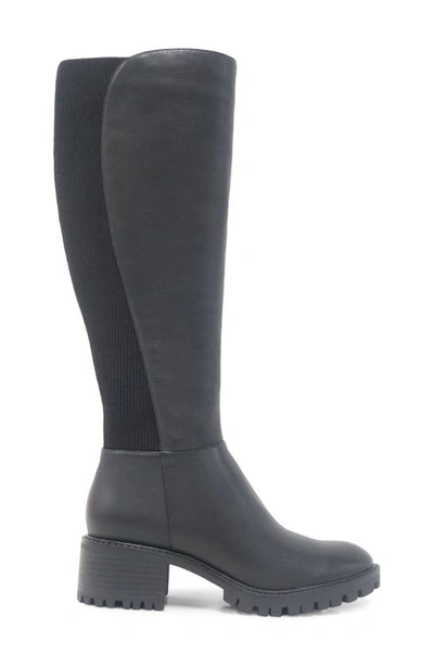 Shop Kenneth Cole New York Riva Knee High Boot In Black Leather