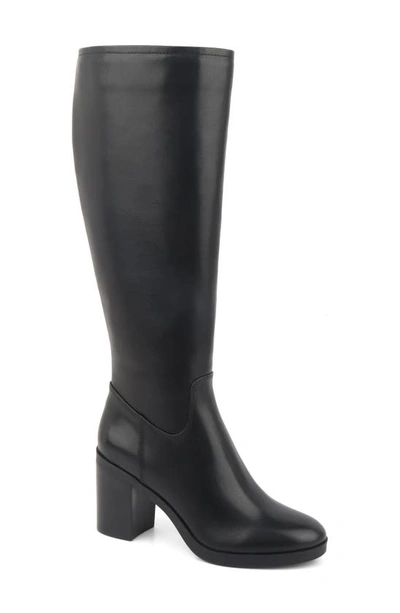 Kenneth Cole New York Veronica Knee High Boot In Black Leather