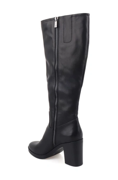 Shop Kenneth Cole New York Veronica Knee High Boot In Black Leather