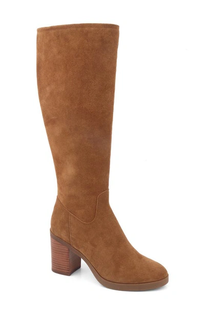 Shop Kenneth Cole New York Veronica Knee High Boot In Tobacco Suede