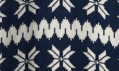 Shop Hatley Kids' Fair Isle Cotton Pullover Sweater In Blue