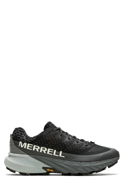 Shop Merrell Agility Peak 5 Running Shoe In Black/ Granite