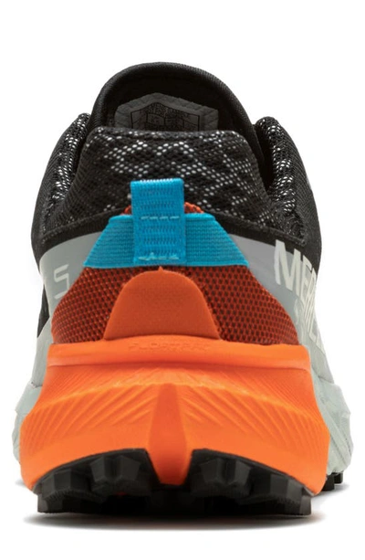 Shop Merrell Agility Peak 5 Gore-tex® Waterproof Running Shoe In Black/ Tangerine