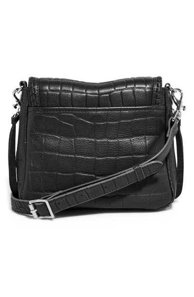 Shop Aimee Kestenberg Mini All For Love Convertible Leather Crossbody Bag In Black Croco