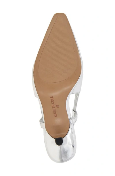 Kenneth Cole Martha Slingback Heel In Silver