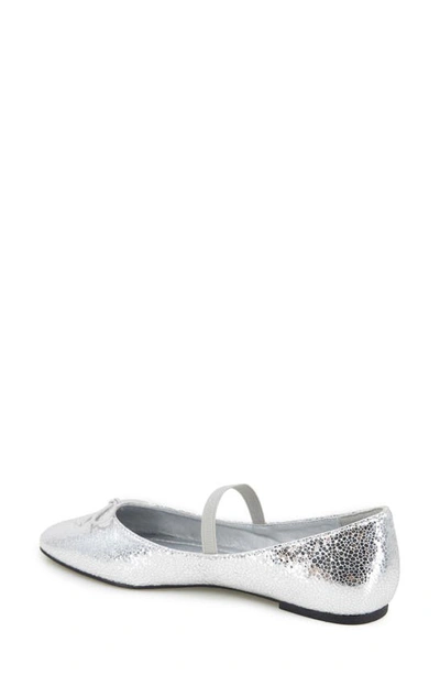 Kenneth Cole New York Myra Ballet Flat In Silver Metallic