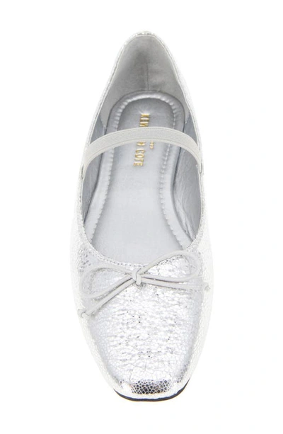 Shop Kenneth Cole New York Myra Ballet Flat In Silver Metallic