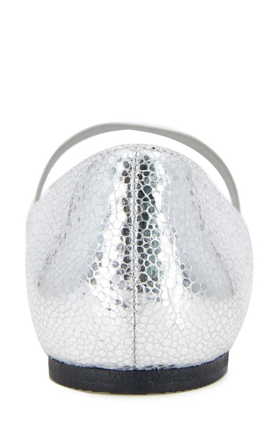Kenneth Cole New York Myra Ballet Flat In Silver Metallic