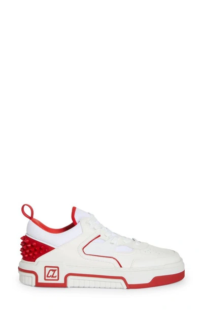 CHRISTIAN LOUBOUTIN: Astroloubi sneakers in leather and mesh - White