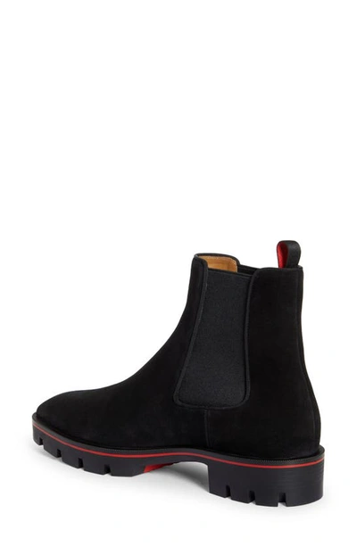 Shop Christian Louboutin Alpinsol Chelsea Boot In Bk01-black