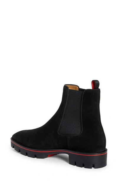 Christian Louboutin Mens Black Melon Flat Calf Black 9 In Bk01-black