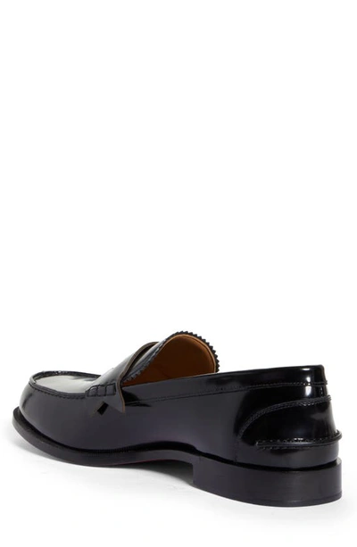 Shop Christian Louboutin Penny Loafer In Bk01-black