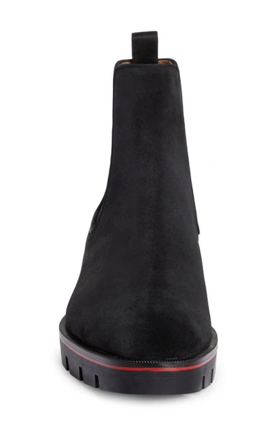 Shop Christian Louboutin Alpinsol Chelsea Boot In Bk01-black