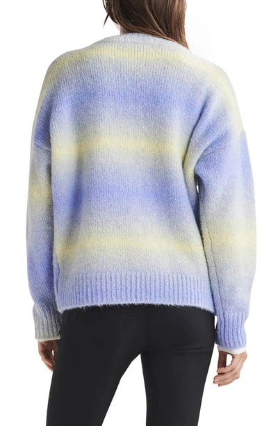 Shop Rag & Bone Holly Ombré Stripe Alpaca Blend Sweater In Purple Multi