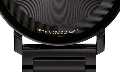 Movado Men's Bold Evolution 2.0 Swiss Quartz Ionic Plated Black Steel Watch 40mm In Black