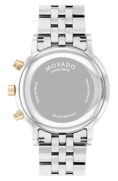 Shop Movado Museum Classic Bracelet Chronograph Watch, 43mm In Black