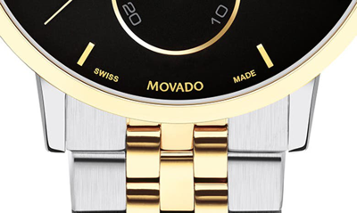Shop Movado Museum Classic Bracelet Chronograph Watch, 43mm In Black