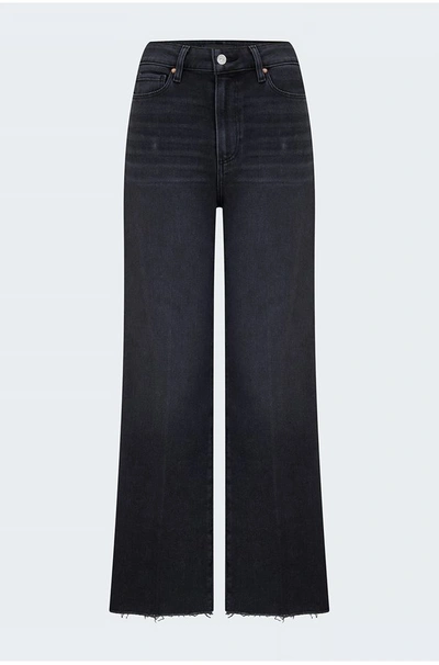 Paige Anessa With Set In Pocket Wide Leg Pants In Renetta In Black
