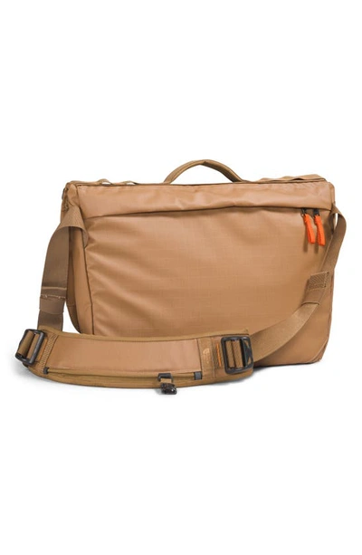 Shop The North Face Base Camp Voyager Messenger Bag In Almond Butter/brown/ Mandarin