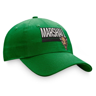 Shop Top Of The World Green Marshall Thundering Herd Slice Adjustable Hat
