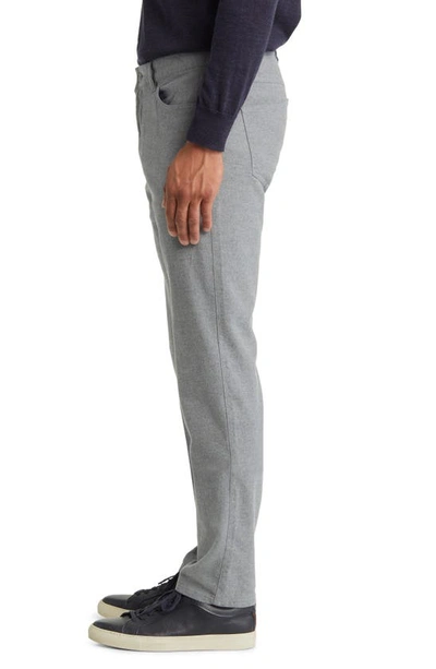 Shop Peter Millar Mountainside Five-pocket Flannel Pants In British Grey