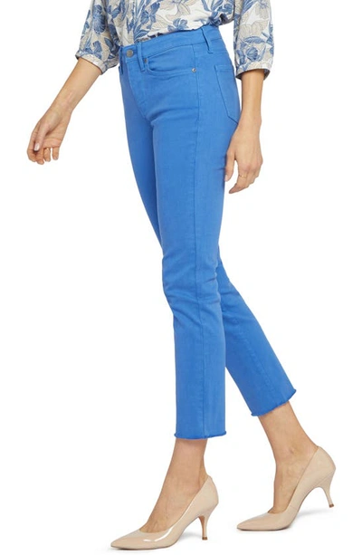 Shop Nydj Sheri Frayed Hem Slim Jeans In Swing Blue