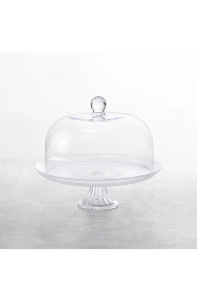 Shop Fortessa Jupiter Domed Glass Cake Stand In Clear