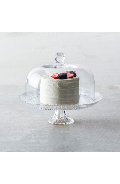 Fortessa Jupiter Pink 13" Cake Stand And Dome Set In Clear