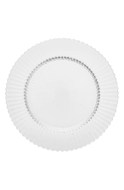 Fortessa Archie Set Of 4 Clear Dinner Plates In Clear