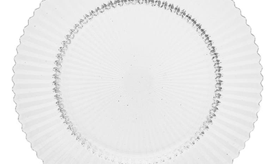 Fortessa Archie Set Of 4 Clear Dinner Plates In Clear
