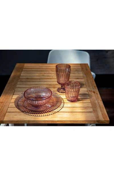 Fortessa Archie Set Of 4 Pink Dinner Plates In Pink