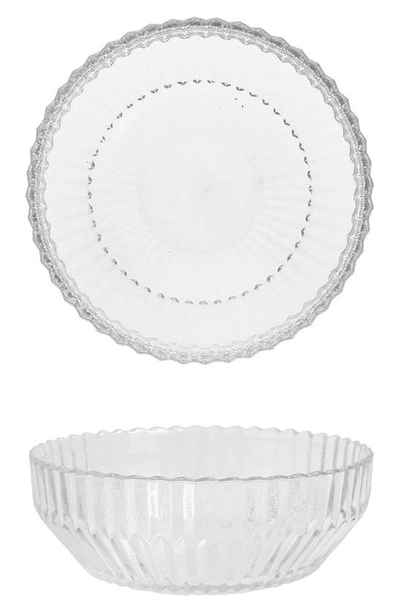 Fortessa Archie Set Of 4 Clear Cereal Bowls In Clear
