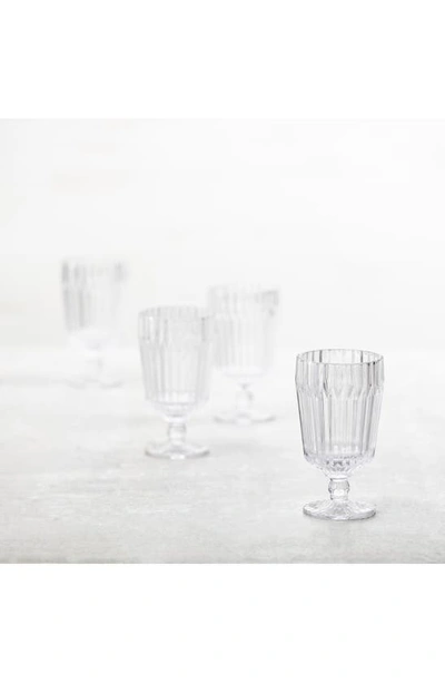 Fortessa Archie Set Of 6 Clear Goblets In Clear