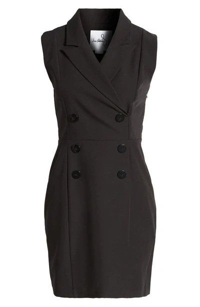 Shop Sam Edelman Double Breasted Blazer Dress In Black