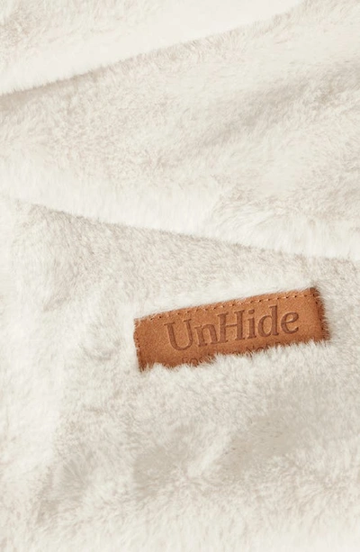 Shop Unhide Li'l Marsh Medium Plush Blanket In Snow White
