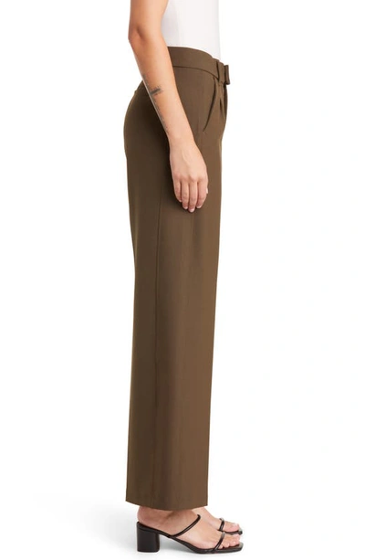 Wit & Wisdom 'ab'solution Skyrise Wide Leg Pants In Duffel Green