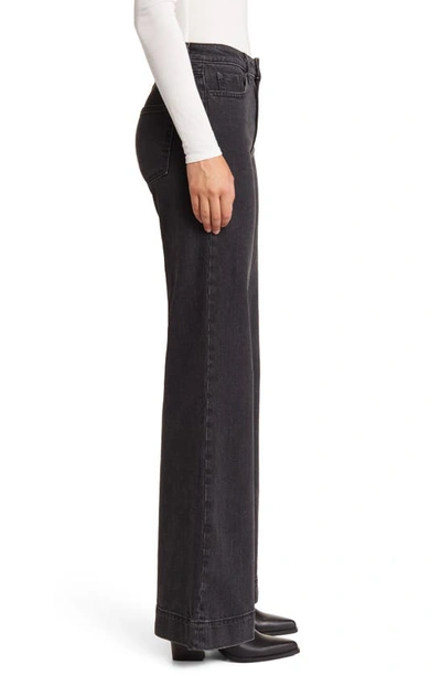 Shop Askk Ny Juniper High Waist Wide Leg Jeans In Stone